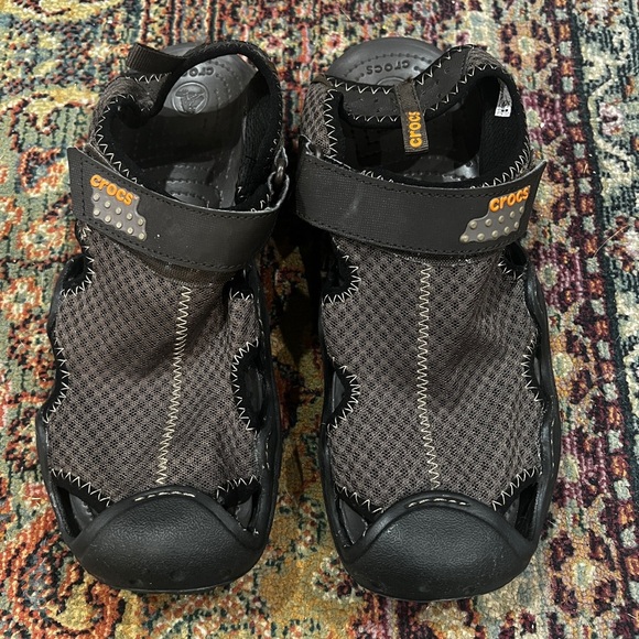FINAL PRICE Crocs Mens # 15041 Brown Swiftwater Sandal - Picture 1 of 4